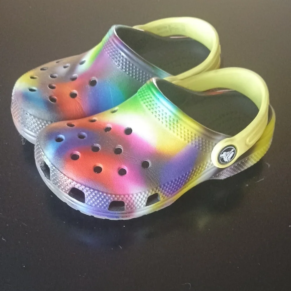 CROCS Kids Multicolor Water Shoes Slip Ons